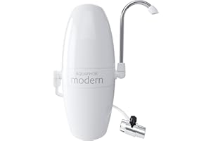 ‎AQUAPHOR Auftisch-Wasserfilter Modern mit Filterkartusche B200. Filtert Rostpartikel, Chlor, Phenol, Pestizide, Blei, Cadmium und weitere Schwermetalle