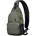 Javolto Crossbody Bags Sling Backpack，Multipurpose Cross body Shoulder Bag for Men and Women Chest Bag Travel Hiking Daypack