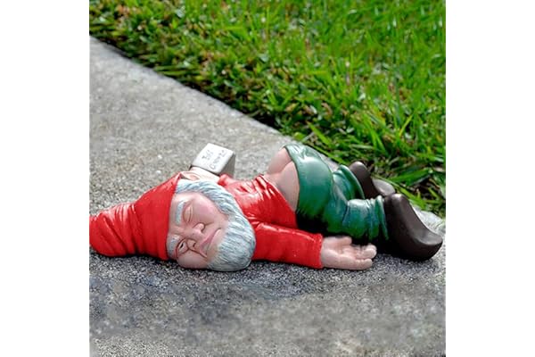 Guidre Nain de Jardin, Statue de GNOME en résine, Sculpture Jardin pour l'intérieur ou l'extérieur