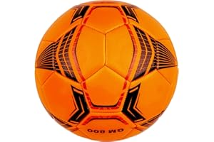 Linkidea Ballon de futsal d'entraînement taille 4, ballon de football intérieur à faible rebond (orange)