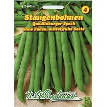 Chrestensen Stangenbohne 'Neckarkönigin' Saatgut – Fadenlose Bohnen Für Den Eigenen Garten