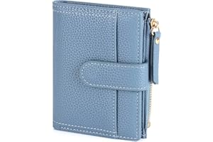 RRANCharltu Portafoglio Donna Pelle Portafoglio Donna Piccolo Portamonete Ragazza con Slot Per Schede, Blu