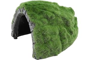 HOSIT Reptile Hideout Cave, Basking Platform Tortoise Hideout Rock Reduzieren Sie Stress Fügen Sie eine Andere Landschaft für Frösche für das Haustierterrarium Hinzu