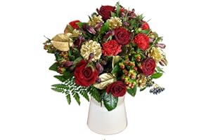 Clare Florist All That Glitters Fresh Flower Bouquet - Festive Flowers for a Merry Christmas