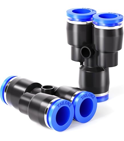 Produktbild von The Lord Of The Tools – 2 Stück 6 Mm Rückschlagventil, Push-to-Connect, Pneumatisch, Für PU/Nylon/PE-Schläuche