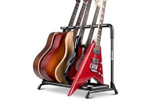 CAHAYA Soporte de exhibición para guitarras Multi Guitarra de Suelo para Guitarras Acústicas y Bajos Eléctricos