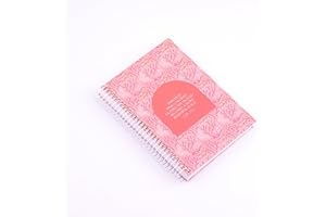 Printed Spiral Wirebound Notebook A5 Size 100 Sheets