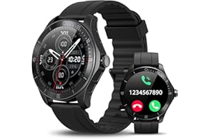Gydom Montre Connectée Homme [Alexa intégrée/Appel Bluetooth], Smartwatch Moniteur de Sommeil/SpO2/Fréquence Cardiaque, Etanche IP68 Montre Connectee Podometre avec 110 Sport, Cadeau Homme