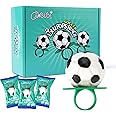 Soccer Ring Lollipops, Individually Wrapped Candy for Birthday Party Favors, football Candy Lollipops Suckers, 18Count