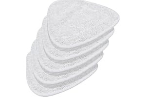 Baxcdyswe 5 Piezas Recambio de Microfibras para Mopa Vileda Steam, Fundas Recambio de Triangulares, Accesorios para Limpiador Vapor Vileda, Lavable a Máquina y Reutilizable