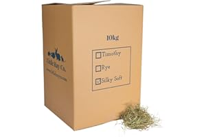 THE LITTLE HAY CO. Little Hay Co Classic Silky Soft Meadow Hay | Eco Box | Clean, Green, Fresh & Fragrant! | Rabbits, Guinea Pigs, Hamsters, Degus | (10kg)