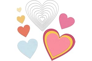 LDYLLICSTYLE Dies For Card Making,Cutting Dies For Card Making,Die Cutting Dies For Cards,Embossing Tool,Cutting Dies,Heart Stencil,Heart Cutting Dies,Heart Stencil For Painting,Craft Dies,Diy Craft Tools For Card