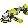 Ryobi R18AG-0 Smerigliatrice Angolare a Batteria 18V ONE+, con Doppio Interruttore di Sicurezza, Carter Regolabile, Batteria 