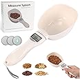 Digital Measuring Spoon,Food Measuring Scoop Scale,Polygons Measuring Spoons with 3 Batteries,Weighing Spoon Scale 800g/0.1g Precision with LCD Display for Dispensing Condiments and Dog Cat Food