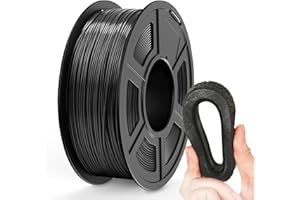 ‎TECBEARS TECBEARS Elastyczny Filament 1,75 mm, 1 kg, TPU 95 A, +/- 0,03 mm, Szpula 1 kg, Czarny