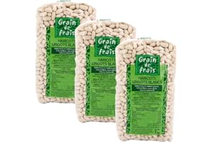 Lot 3x Haricot lingot blanc - Grain de Frais - paquet 1kg