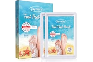 ‎SKYMORE Skymore 2 Paar Fußmaske, Hornhaut Entfernung Fuß Peeling Maske Exfoliating Fussmaske für zarte Füße, Fuß Hornhautentferner Peeling Socken