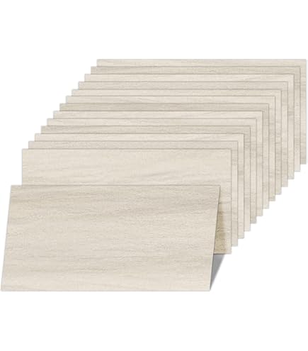 VEELIKE PVC-vloerbedekking, zelfklevende vinylvloer, marmerlook, folie, wit, plaktegels, waterdicht, tegelstickers, vloer, keukentegels, Venyl- vloerbedekking, badkamer, woonkamer, tegels, 30 cm x 30