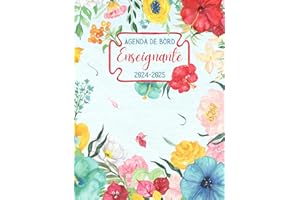 Agenda de bord professeur: Carnet de bord pour les enseignants, semainier, avec relevé de notes, relié