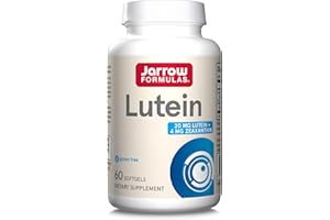 Jarrow Formulas, Lutein, 20mg, avec Zéaxanthine, 60 Capsules molles, Sans Gluten, Sans Soja, Sans OGM