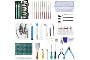 Sovol Zestaw narzędzi do drukarki 3D, 78 akcesoriów do drukarki 3D, z zestawem do czyszczenia dysz, pęsetą, zestawem kluczy płaskich, nożem artystycznym, szczypcami i wieloma innymi