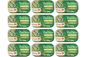 ZORBA ONLINE ZORBA ONLINE JW Sardines in Olive Oil Rich in Omega 3 Fish in Oil and Salt 120g Can (Pack of 12)