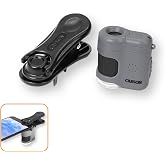 Carson MicroMini 20x LED Işıklı Cep Mikroskopu, Entegre LED ve UV El Feneri ve Evrensel Akıllı Telefon Digiscoping Adapt&ouml;r Kl