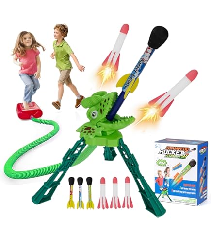 Dinosaur Rocket Launcher Target Dinosaur Toy Rocket Launcher
