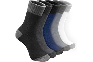 3 Paia Calze Termiche Uomo – Invernali, In Spugna, Per Trekking E Lavoro, Taglia Unica EU 39-45 - 2