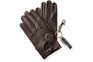 COLOURLINX Lederhandschuhe für Herren, modisch, weich, echtes Lammfell, Chauffeur-Biker, ungefüttert, Retro, klassisch, Auto, Fahrrad, Sport, stilvolle Chauffeur-Handschuhe aus echtem Leder