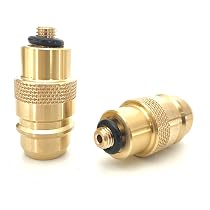 Drehmeister LPG Adapter Set – 4 Gasflaschen Adapter Für Europa (Acme, Bajonett, Dish, Euronozzle) – W21.8L (G.12) – Messing-Tankadapter Inkl. Etui