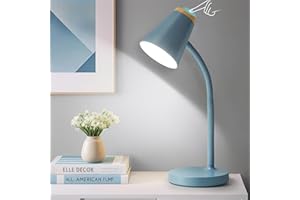 GyroVu Led Desk Lamp, Touch Dimmable Reading Lamp for Dorm Office Home, Flexible Gooseneck Table Lamp for Studying Bedside Bedroom Nightstand