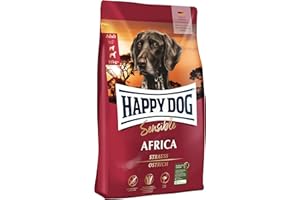 Happy Dog Sensible Africa M 12,5 kg - Trockenfutter, Geschmacksrichtung Strauss