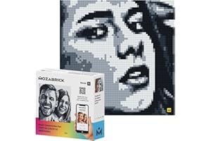 MOZABRICK Kit de construction photo modèle S – Transformez n'importe quelle image en mosaïque murale à l'aide de notre constructeur et de notre application Web. Possibilités infinies d'art pixel en