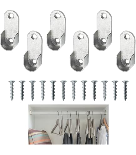 Produktbild von Sploziia 8 Stück Schrankrohrhalter Oval-Kleiderstangenhalter