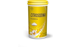 Citrosodina Classica in Granuli Effervescente Digestivo Rinfrescante per Digestione Difficile con Acido Citrico e Bicarbonato di Sodio, Barattolo 150g