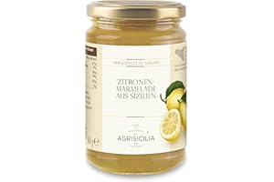 Agrisicilia Konfitüre aus Zitrone 360g – Brotaufstrich aus Sizilien – italienische Spezialität – Marmelade fürs Frühstück zum Brötchen oder Brot