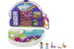 Polly Pocket, Cofanetto Borsetta dei Segreti Arcobaleno, Giocattolo per Bambini 4+Anni, GKJ65