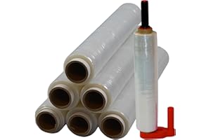 ‎FREIZIEL Freiziel® 6 x Stretchfolie 50cm 1,5kg 23my transparent + Abroller