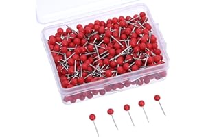 WILLBOND Rosso Puntine Mappa 1/ 8 Pollici Piccolo Formato, 500 Pezzi