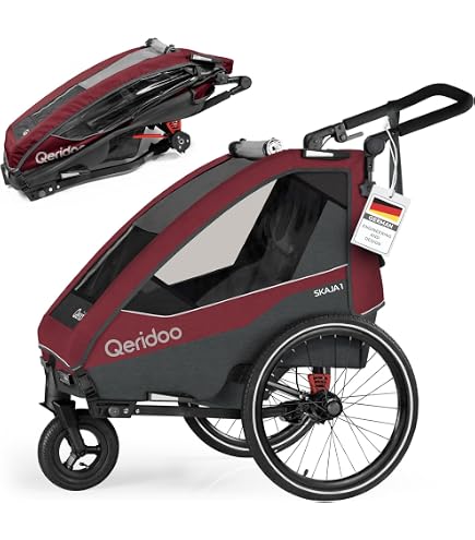 HOMCOM Fahrradanhänger, faltbar, für Fahrräder, 40,6 cm (16 Zoll), max. Traglast 40 kg