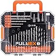 WELLCUT 49-Piece Multi-Functional Hex Shank Drill & Screwdriver Bit Set for Metal, Masonry, Wood, Aluminium, Plastic, Copper Includes Titanium HSS Drill Bits