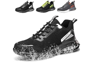 Fadezar Imperméable Chaussures de Sécurité Hommes Femmes Légère Confortable Chaussures de Travail Antidérapant Embout Acier Basket de Securite
