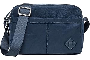 KAUKKO damska torba na ramię, lekka, wodoodporna torba na ramię, torba na ramię z wieloma torbami, portfel., Głęboki niebieski [1583]