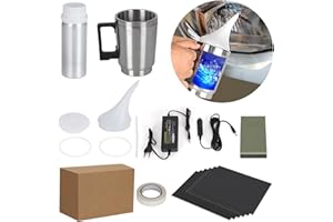 QUNNIE Kit de réparation de Phare, Kit de Restauration de Phare de Voiture, Outil de réparation de Phare de Voiture, Réparation de Phare Anti-Rayures de Verre