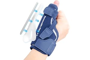 CURECARE Tutore Pollice Destro e Sinistro, Tutore per Rizoartrosi, Tutore Pollice Reversibile Allieva Il Dolore Da Lesione, Artrite, Tendinite di De Quervain (S/M)