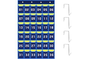 Niuhong Handy Klassenzimmer Aufbewahrungstasche 36 Taschen Wandtasche Nummeriert Telefon Wand Aufbewahrung Büro Mobile Hänge Organizer Handys Halter Wand Multifunktionale Hängeorganizer Mit 4 Haken
