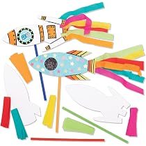 Baker Ross - Kit De Fusées à Empiler Et Décorer - Lot De 6 - Loisirs Créatifs Sans Colle - Dès 5 Ans