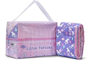 LittleForBig Printed Brief Diaper Incontinence Underwear 10 Pieces-Little Fantasy (Large 36″-46″)