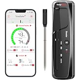ThermoPro TP961 TempSpike Tam Kablosuz Akıllı Et Termometresi, 150m Menzilli Bluetooth ve &Ccedil;ift Sens&ouml;rl&uuml; Barbek&uuml; Isı &Ouml;l&ccedil;er
